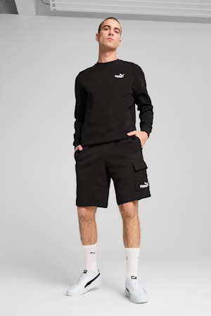 Essentials No. 1 Logo Cargo 10" Shorts Men, PUMA Black, extralarge-GBR